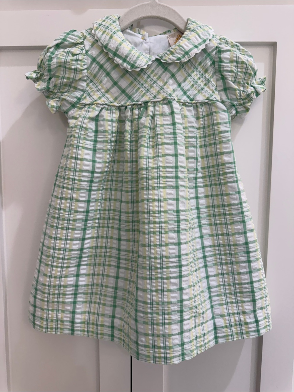 TBBC Holly Day Dress Gibson Island Green & Lake Worth Yellow Sewanee Seersucker